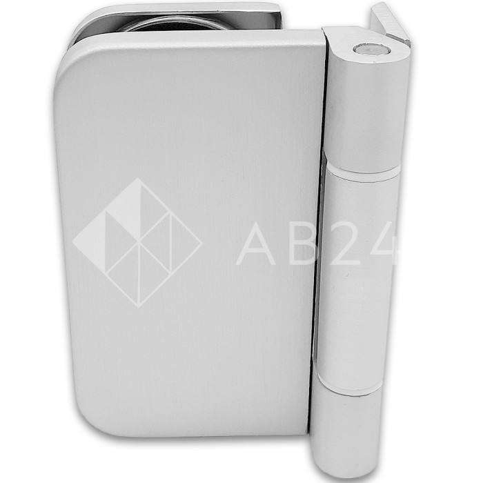 Петля FMP-13 для межкомнатной двери из стекла на коробку, алюминий/анодированный