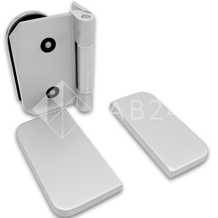 Петля FMP-13 для межкомнатной двери из стекла на коробку, алюминий/анодированный