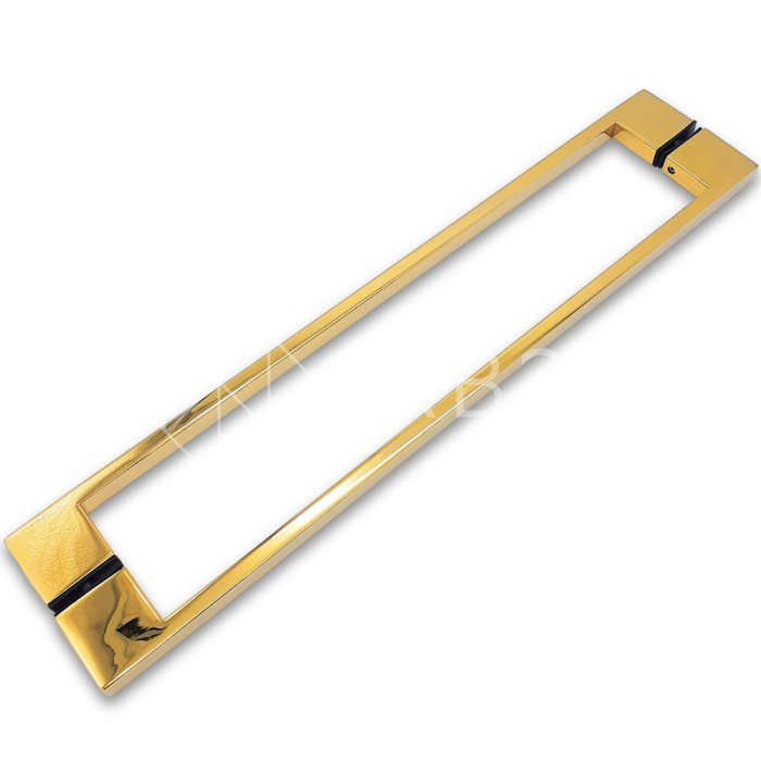 Ручка скоба FDR-92, 10х15х450х1.0 мм, нержавейка/золото