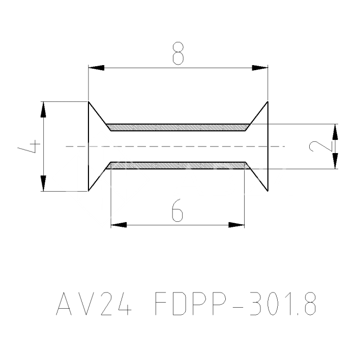 Межстекольный профиль самоклеющийся прозрачный 3 м под стекло 8 мм FDPP-301.8