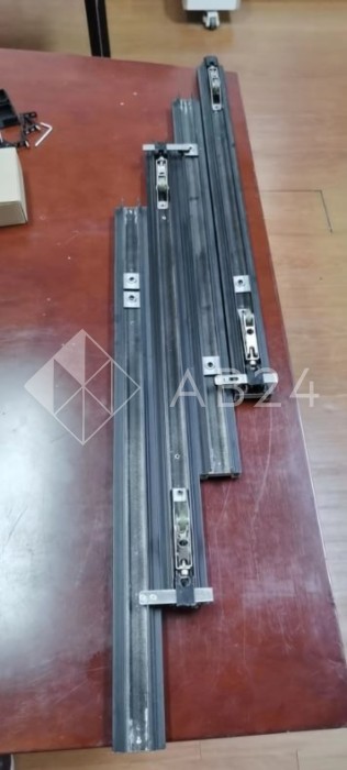 Раздвижная система FDS-18.4 телескопическая для четырех дверей 4+0, черный