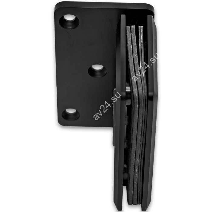 Петля FDP-20-DEF с дефектом Бета β стена-стекло с бок. креплением, латунь/черный