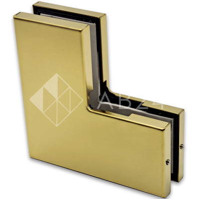 Фитинг угловой, FKF-23 нержавейка/брашированное золото