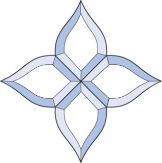 Бевелс AV297 (4 элемента) 222 х 222 мм