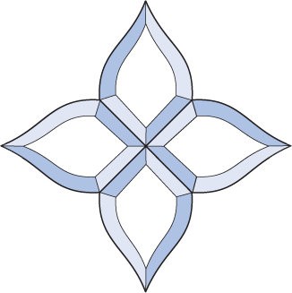 Бевелс AV297 (4 элемента) 222 х 222 мм