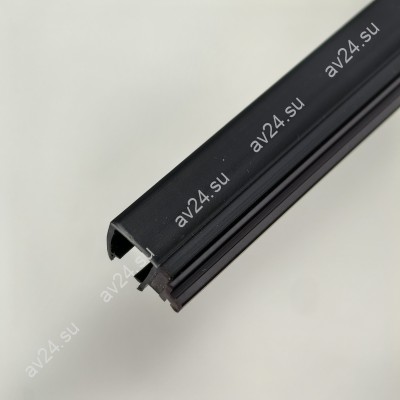 Уплотнитель FDPP-518.8 ПРЕМИУМ магнитный вставка в FDPA-56, черный, 2,5м, стекло 8 мм