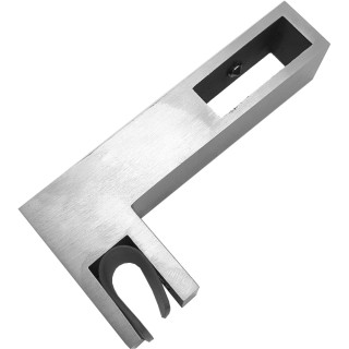 Держатель стекла FDC-35 сквозной 30х10 горизонтальный, нержавейка/матовый