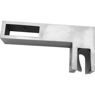 Держатель стекла FDC-35 сквозной 30х10 горизонтальный, нержавейка/матовый