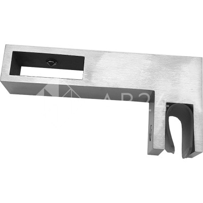 Держатель стекла FDC-35 сквозной 30х10 горизонтальный, нержавейка/матовый