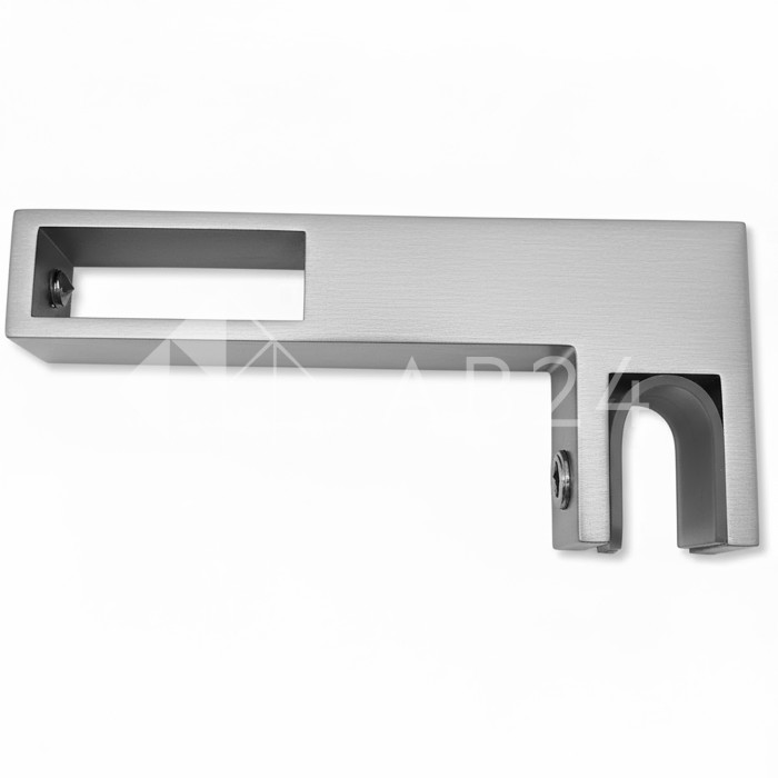 Держатель стекла FDC-35 сквозной 30х10 горизонтальный, нержавейка/матовый