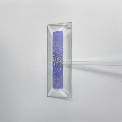 Бевелс AV222 дихроичный прямоугольник 101 х 38 мм, синяя шиншилла