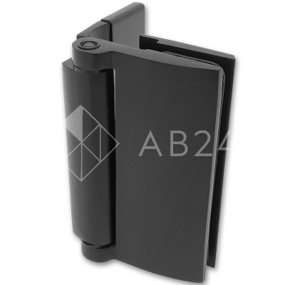 Петля Муза FDP-102 стена-стекло, открывание 90° наружу, латунь/черный