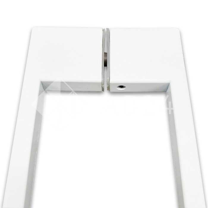 Ручка скоба FDR-90, 10х15х220х1.0 мм, нержавейка/белый