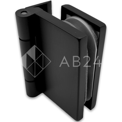 Петля FMP-14 для межкомнатной двери из стекла на коробку, алюминий/черный