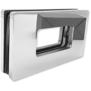 Ручка купе Дриада FDR-111.1, 122х70 прямоугольная, межосевое 90, нержавейка/полированный