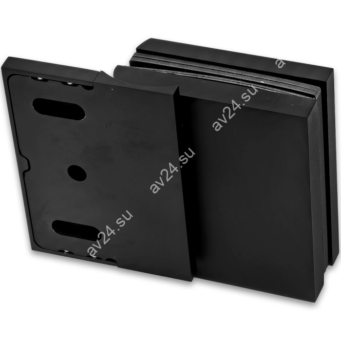 Петля Фурия FDP-240R стена-стекло 90° правая, с подъемным механизмом, латунь/черный