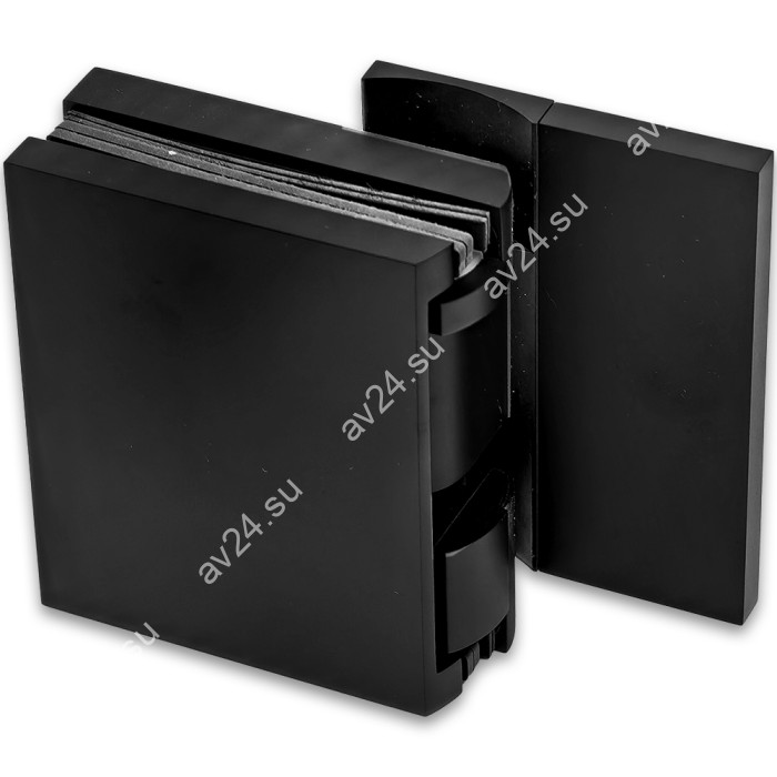 Петля Фурия FDP-240R стена-стекло 90° правая, с подъемным механизмом, латунь/черный