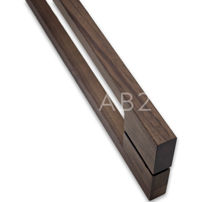 Ручка для сауны FDR-173, 20х20х600 мм, орех/бесцветный