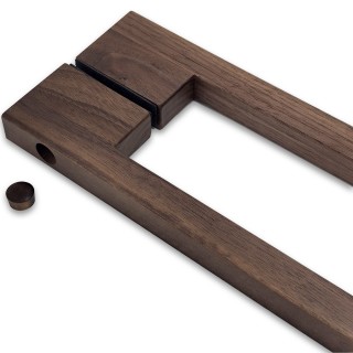 Ручка для сауны FDR-173, 20х20х600 мм, орех/бесцветный