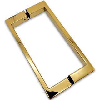 Ручка скоба FDR-76-DEF с дефектом 20х10х200 мм, нержавейка/золото