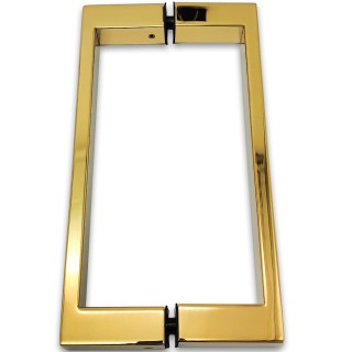 Ручка скоба FDR-76-DEF с дефектом 20х10х200 мм, нержавейка/золото