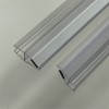 Уплотнитель FDPP-519.8 ПРЕМИУМ магнитный вставка в П-профиль, прозрачный, 2,5м, стекло 8 мм