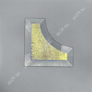 Бевелс AV225 дихроичный угловой 93 х 93 х 38 мм, синяя шиншилла