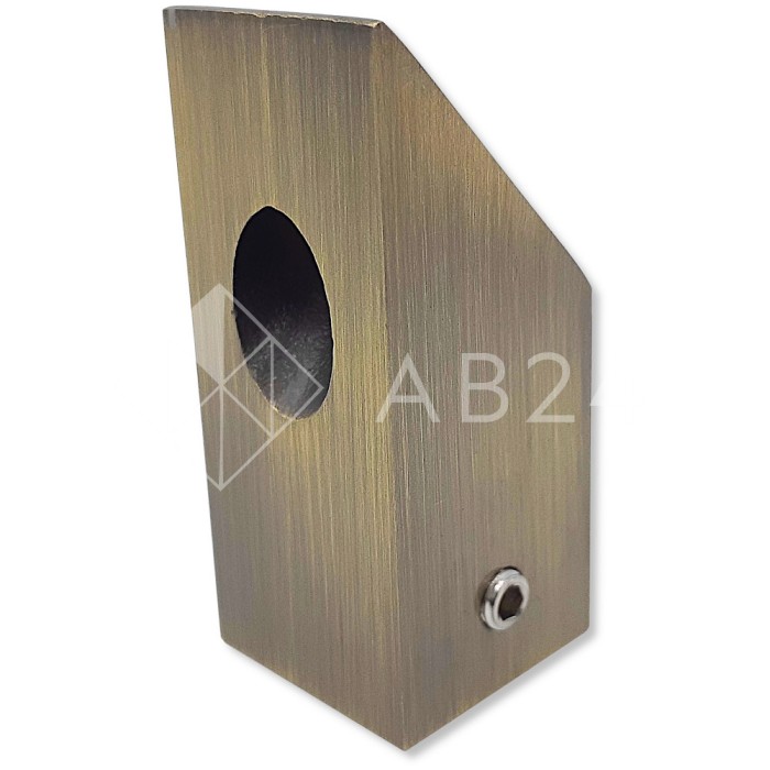 Крепление FDC-59 трубы 15х15 к стене 45°, нержавейка/бронза