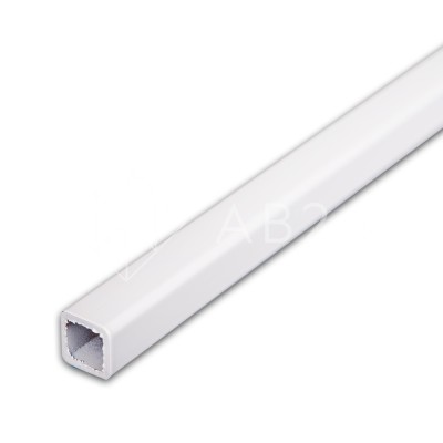 Труба FDT-592, 15х15х2 мм 2 м, нержавейка/белый