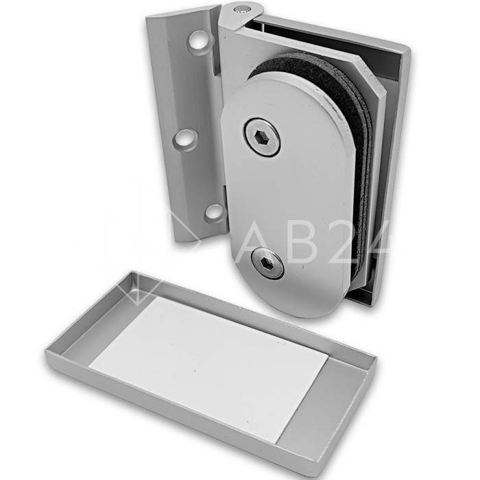 Петля FMP-14 для межкомнатной двери из стекла на коробку, алюминий/анодированный