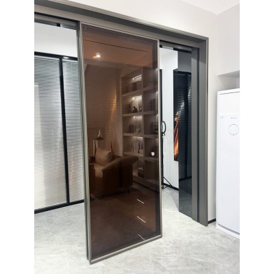 Комплект раздвижной системы DSK-180.4 AL/BL телескоп. на 3 двери (3Т+0) в проем высота 3 м, алюминий/черный