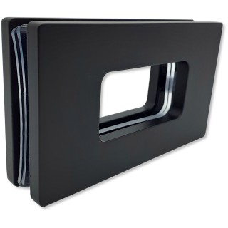 Ручка купе Дриада FDR-111.1, 122х70 прямоугольная, межосевое 90, нержавейка/черный