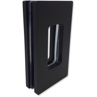 Ручка купе Дриада FDR-111.1, 122х70 прямоугольная, межосевое 90, нержавейка/черный