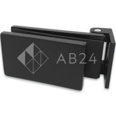 Петля FMP-12.1 для межкомнатной двери из стекла на коробку, алюминий/черный