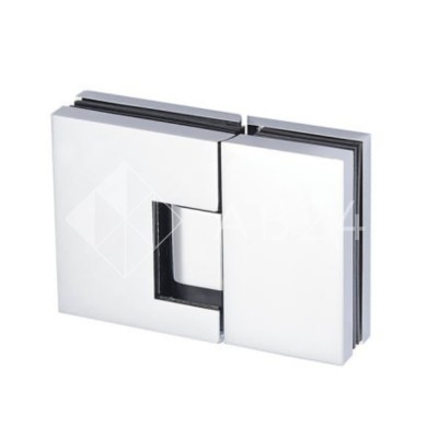 Петля Фурия FDP-242R стекло-стекло 180° правая, с подъемным механизмом, латунь/черный