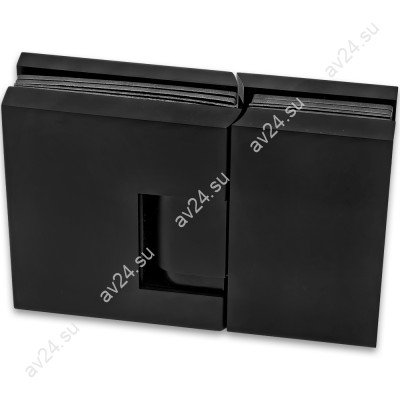 Петля Фурия FDP-242R стекло-стекло 180° правая, с подъемным механизмом, латунь/черный