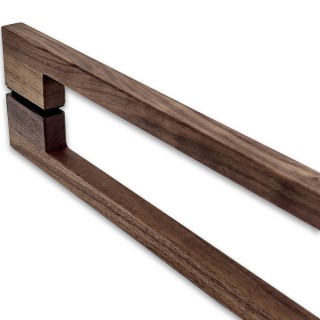 Ручка для сауны FDR-174, 20х20х1000 мм, орех/бесцветный