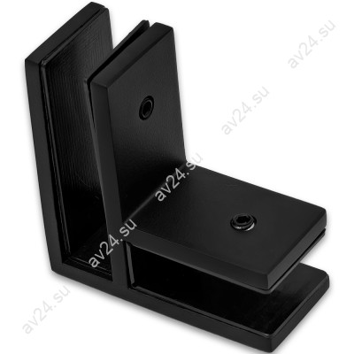 Крепление FKK-205, 70х70х30 мм стекло-стекло 90°, нержавейка/черный