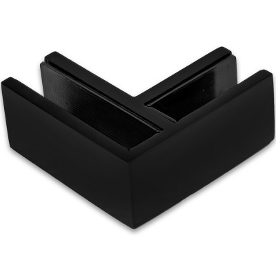 Крепление FKK-205, 70х70х30 мм стекло-стекло 90°, нержавейка/черный