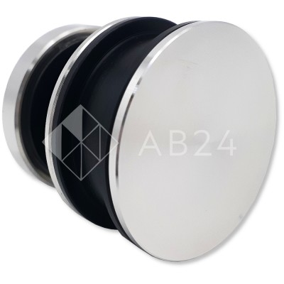 FDS-30-DEF SUS304/SSS: Ролик с креплением к стеклу с дефектом, нержавейка/матовый