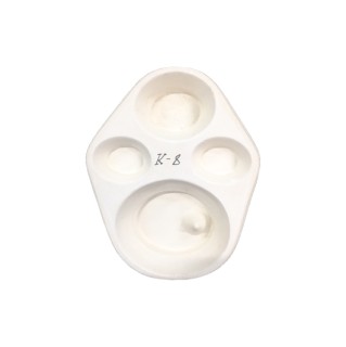 Форма для фьюзинга Овал с отверстием четырехместная (бижутерия)