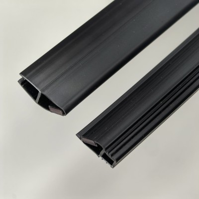 Уплотнитель FDPP-519.8 ПРЕМИУМ магнитный вставка в П-профиль, черный, 2,5м, стекло 8 мм