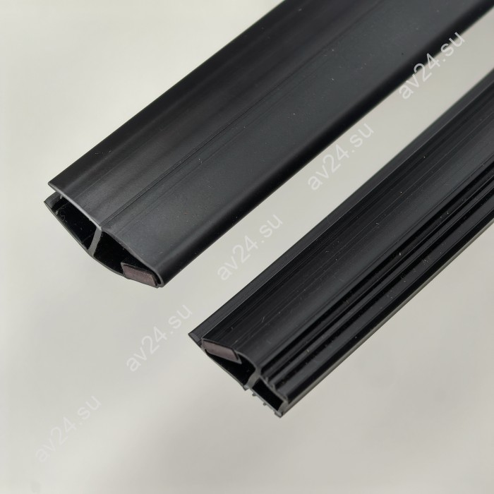 Уплотнитель FDPP-519.8 ПРЕМИУМ магнитный вставка в П-профиль, черный, 2,5м, стекло 8 мм
