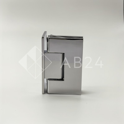 Петля Альфа α FDP-10 стена-стекло с бок. креплением, цинк/хром