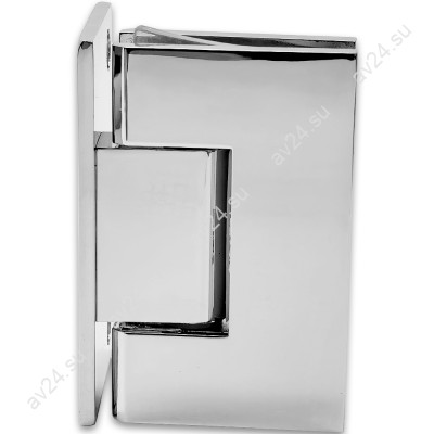 Петля Альфа α FDP-10 стена-стекло с бок. креплением, цинк/хром