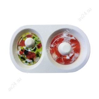 Форма для фьюзинга Двухместная с отверстием (бижутерия) ВМ-Д-05