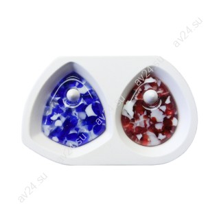 Форма для фьюзинга Двухместная с отверстием (бижутерия) ВМ-Д-05