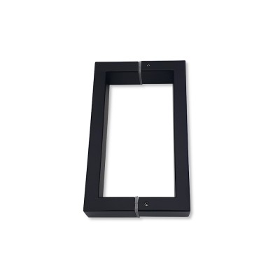 Ручка скоба FDR-77, 15х30х170х1.0 мм, нержавейка/черный