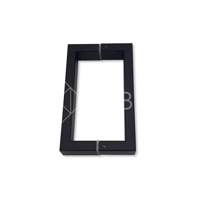 Ручка скоба FDR-77, 15х30х170х1.0 мм, нержавейка/черный