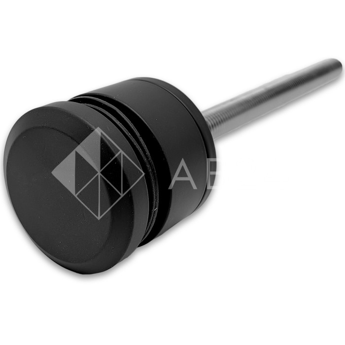 Стеклодержатель FKK-43, 10х26-36 мм Ø50 мм М12x1.75 для стекла, нержавейка/черный